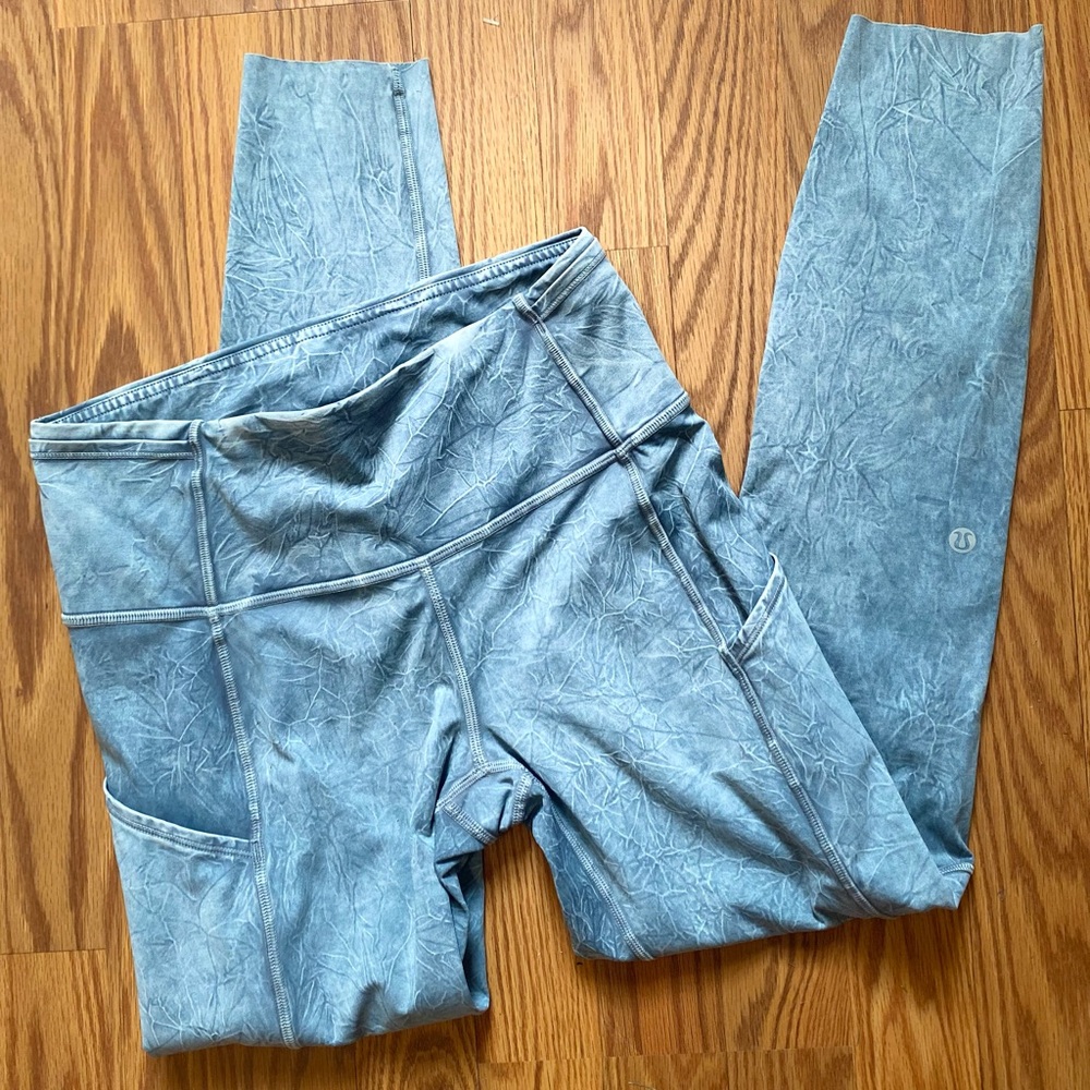 Lululemon Fast and Free High Rise Tight 25" *Ice Dye